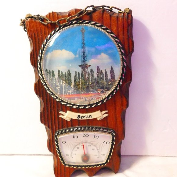 Vintage Berlin Germany Hanging Wall Thermometer - Picture 1 of 6